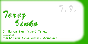 terez vinko business card