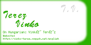 terez vinko business card